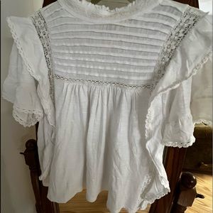 Free People ruffle blouse